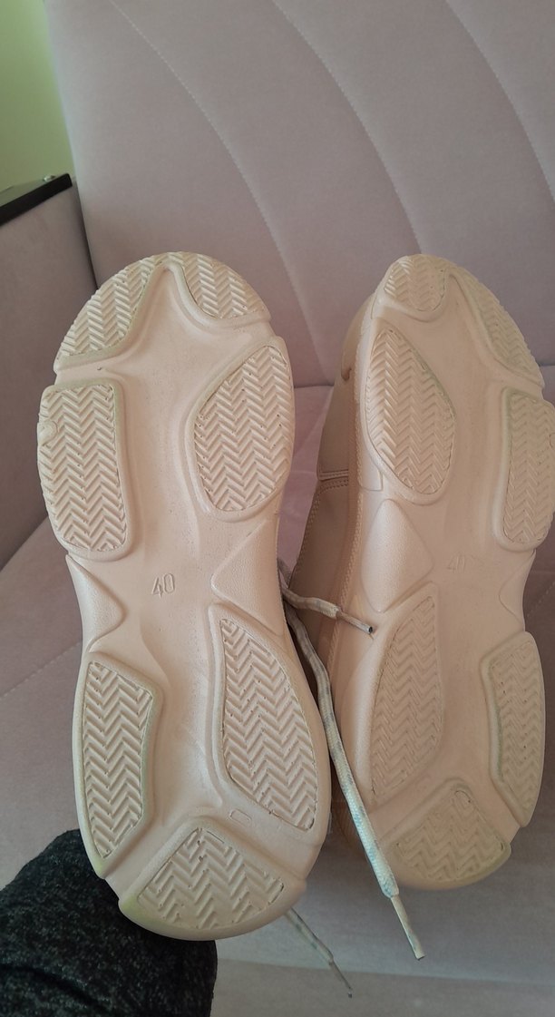 Bej Platform Topuklu Kadın Spor Ayakkabı - Görsel 3