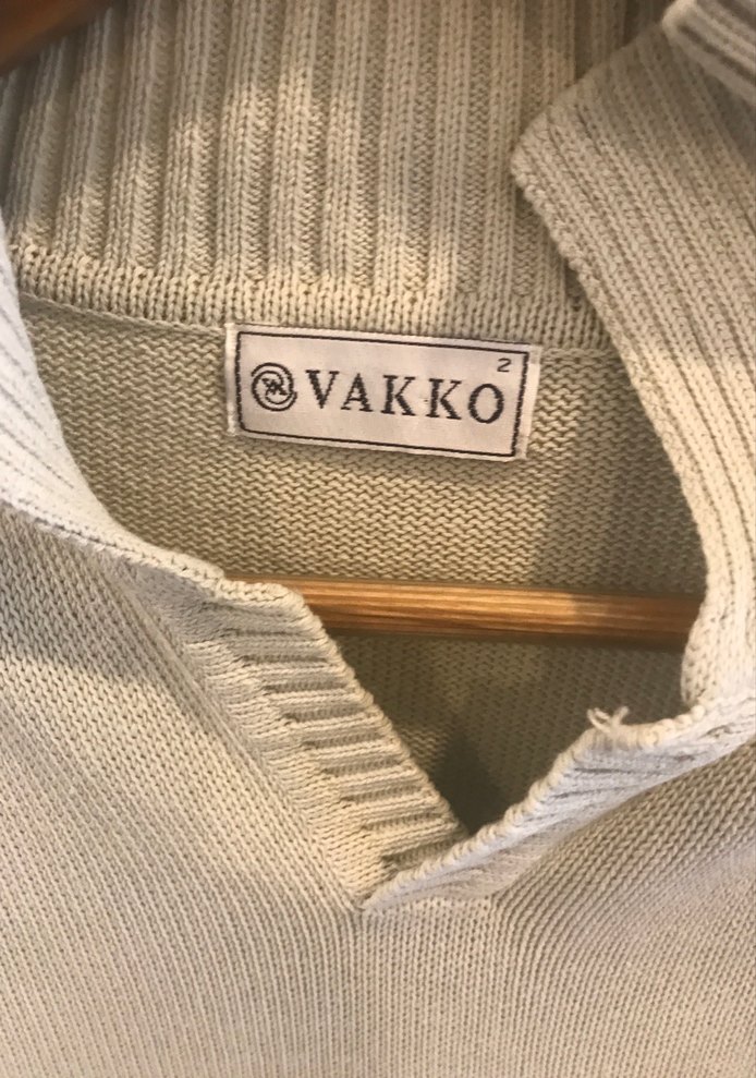 Yüksek Yakalı Beyaz Triko Kadın Kazak — görsel 6/9