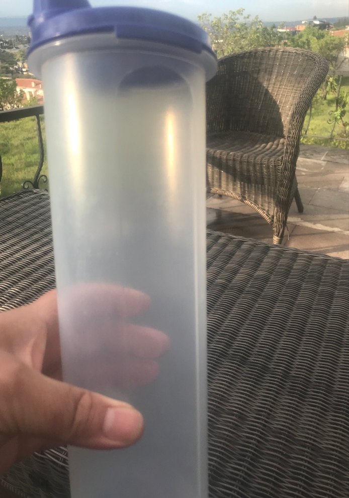 Tupperware Şeffaf Mavi Kapaklı  yağlık — görsel 4/5