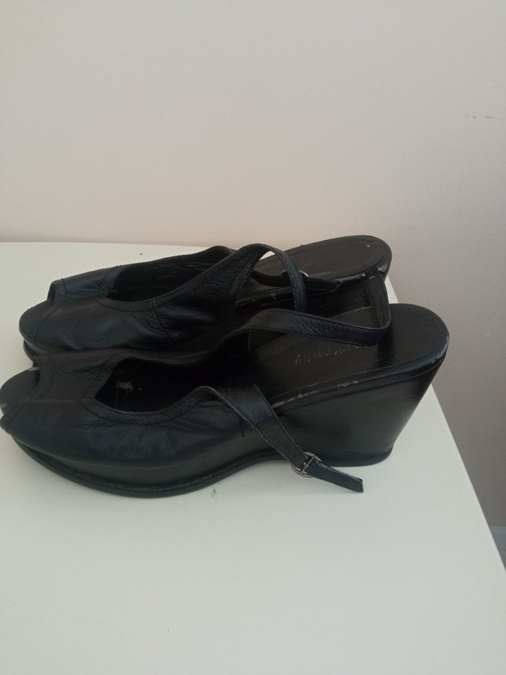 deri dolgu topuk ayakkabi - Görsel 5