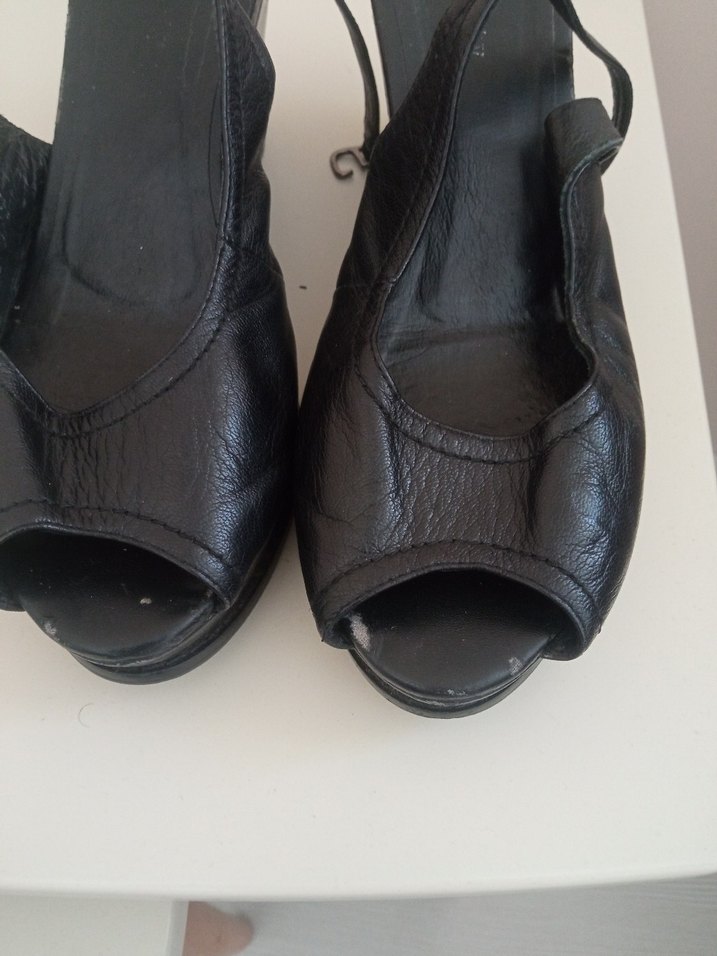 deri dolgu topuk ayakkabi - Görsel 3