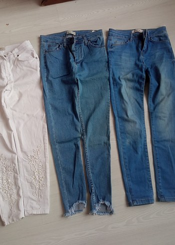 incili nakışlı pantolon - Görsel 3