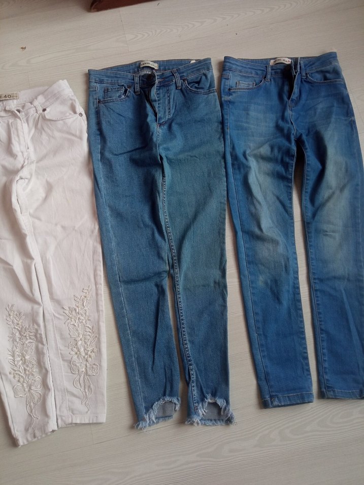 incili nakışlı pantolon - Görsel 3