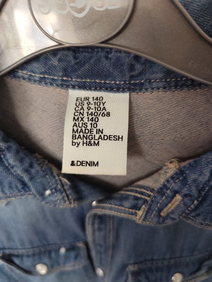 Düğmeli Loose Fit Denim Gömlek - Görsel 3