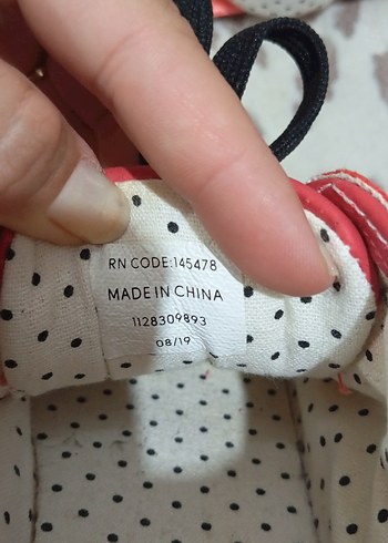 38 Beden minnie mause Kırmızı Platform Spor Ayakkabı