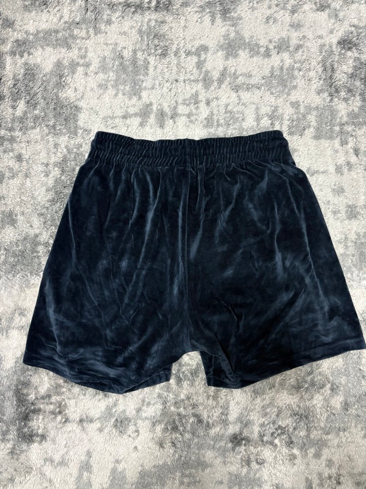 Lacivert Kadife Şort - Görsel 2