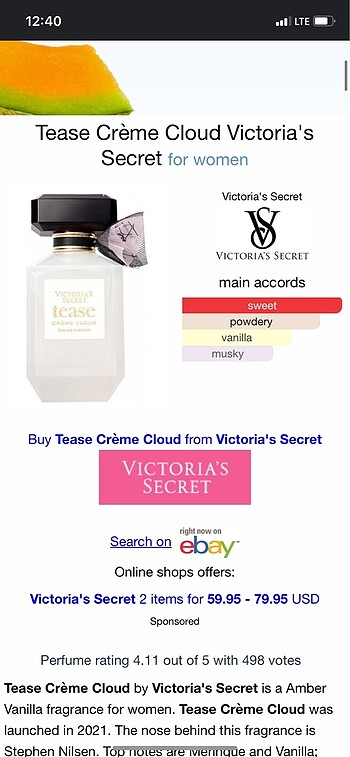 Diğer Muscent F366 Tease Creme Cloud VS
