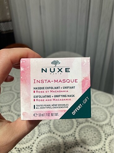 Nuxe peeling ve mask