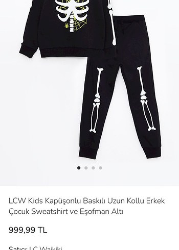 LCW Kids Erkek Siyah Baskılı Eşofman Takımı