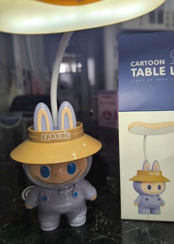 Camel Renkli Tavşan Figürlü Masa Lambası - Görsel 2