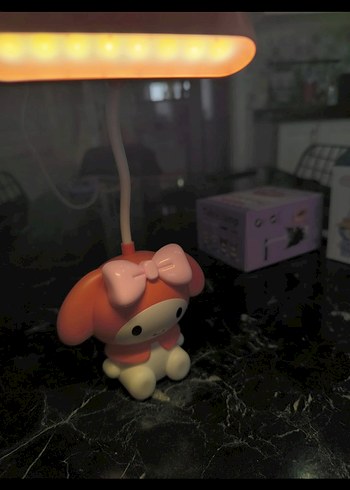 Camel Renkli Tavşan Figürlü Masa Lambası - Görsel 5