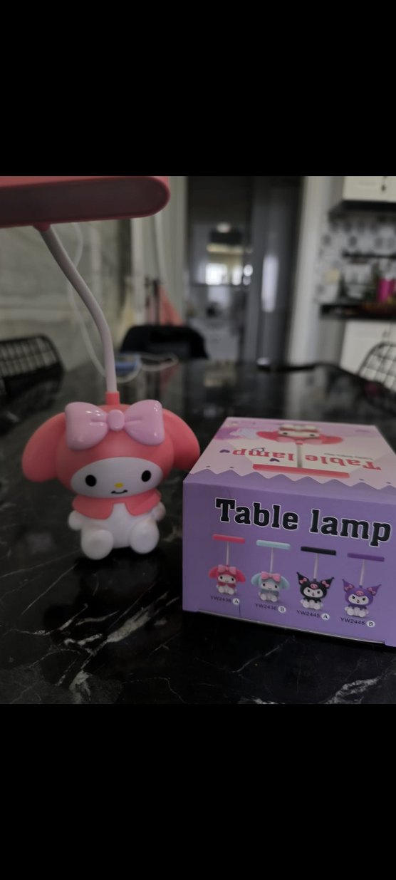 Camel Renkli Tavşan Figürlü Masa Lambası - Görsel 4