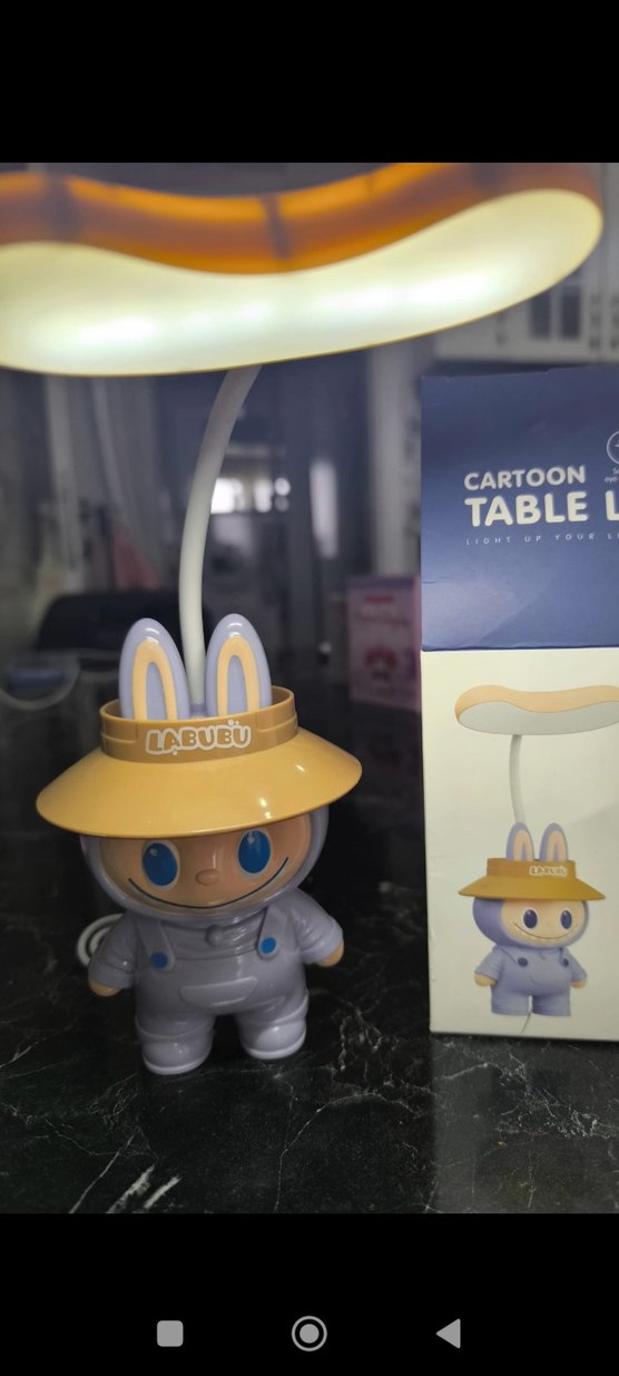 Camel Renkli Tavşan Figürlü Masa Lambası - Görsel 2