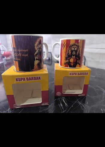 Kahverengi Yazılı Seramik Kupa - Görsel 2