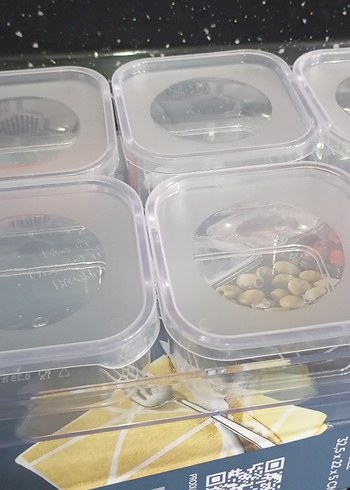 Şeffaf Kapaklı 4 Bölmeli Saklama Kabı - Görsel 2