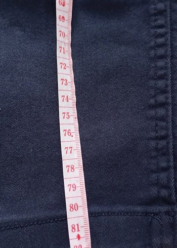 Nakışlı Düğmeli Lacivert cocuk Kot Pantolon - Görsel 2