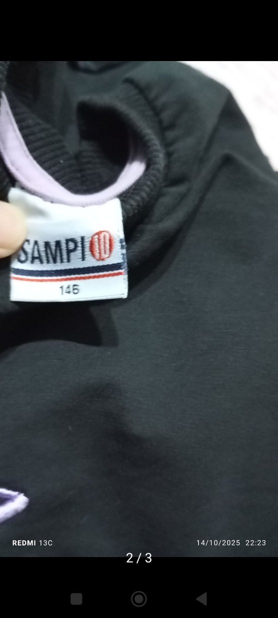 Siyah Baskılı Hamile Eşofman Altı Velcro - Görsel 2