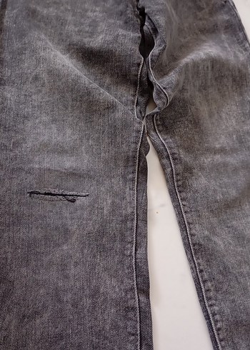 Erkek Çocuk Gri Kot Pantolon - Görsel 3