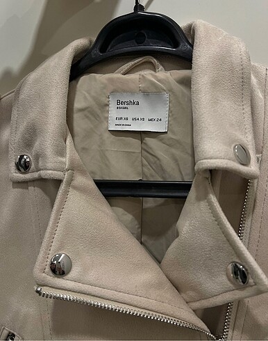 Bershka Bershka Krem Rengi Süet Ceket