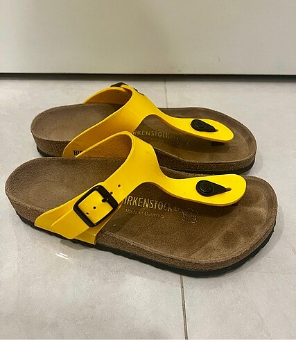 Birkenstock Birkenstock Sarı Terlik