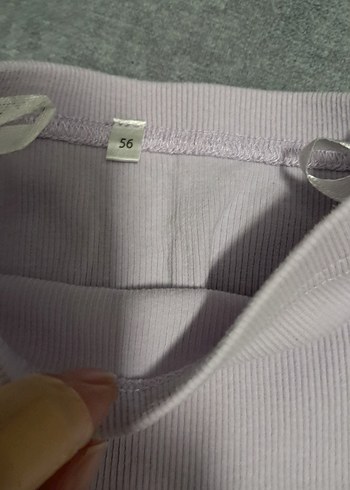 Kız Çocuk lila Esnek Tayt - Görsel 2