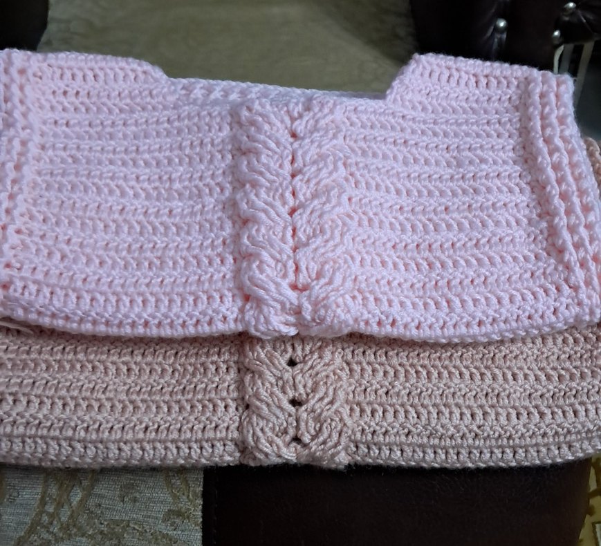 Kız Çocuk Bej Örgü Süveter yandan bagcklı - Görsel 3