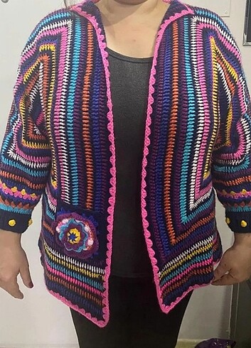 Bohem hırka - Görsel 7