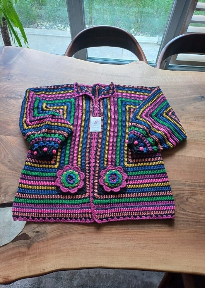 Bohem hırka - Görsel 3