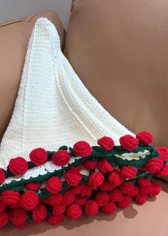 Güllü buket battaniye - Görsel 3