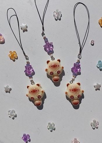 Renkli Leopar Boncuklu Bohem Kadın Charm