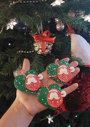 Renkli Noel Baba Temalı Tırnak Süsleri - Görsel 2