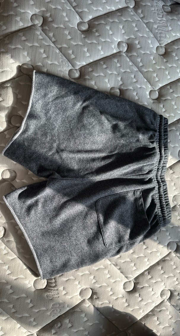 Gri Erkek Rahat Kesim Midi Şort - Görsel 3