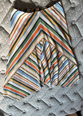 Çok Renkli Çizgili etek - Görsel 2