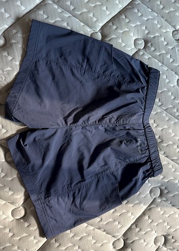 Lacivert Bel Detaylı Mini Şort - Görsel 2