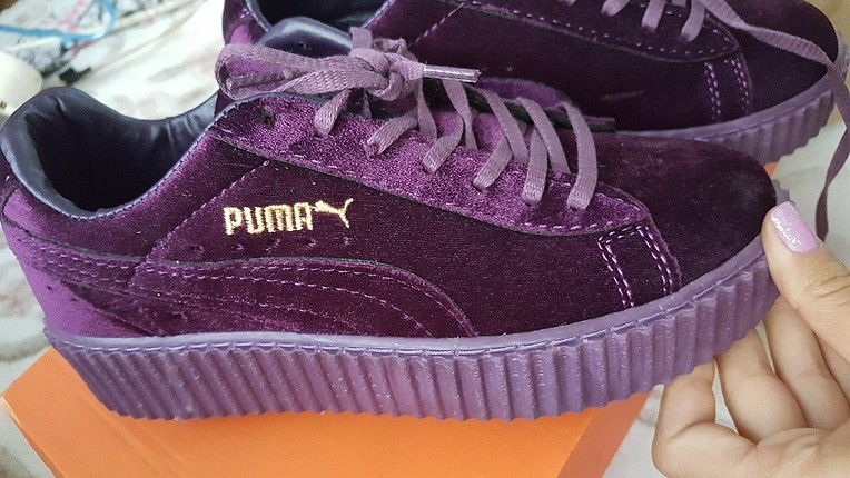 Puma süet mor spor ayakkabı 