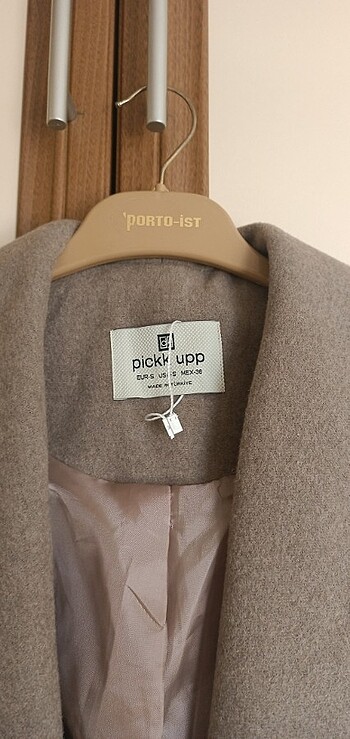 uzun kahve manto - Görsel 7