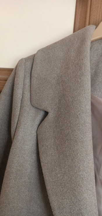 uzun kahve manto - Görsel 8