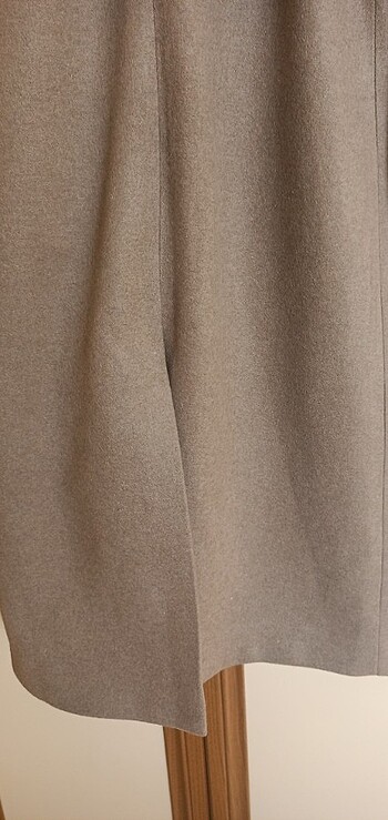 uzun kahve manto - Görsel 10