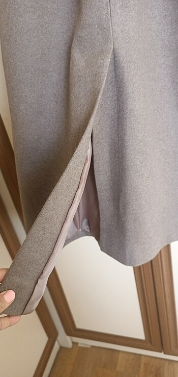 uzun kahve manto - Görsel 11