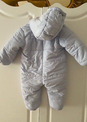 Gri Bebek Erkek Tulumu Kürklü Detaylı - Görsel 5