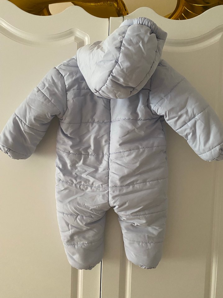 Gri Bebek Erkek Tulumu Kürklü Detaylı - Görsel 5