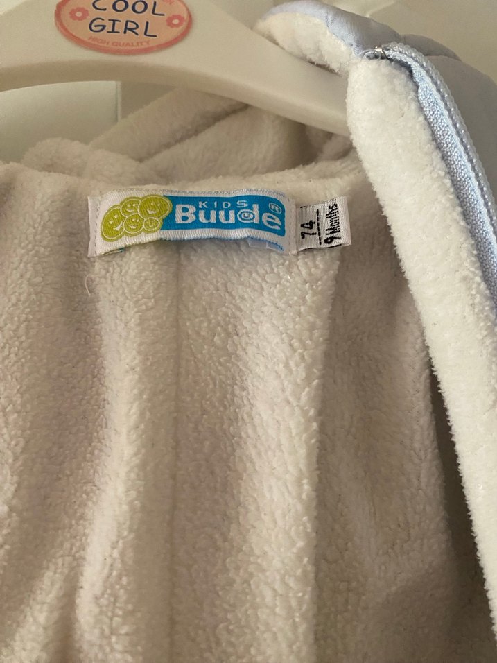 Gri Bebek Erkek Tulumu Kürklü Detaylı - Görsel 4