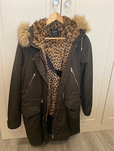 Zara kadın mont leopar