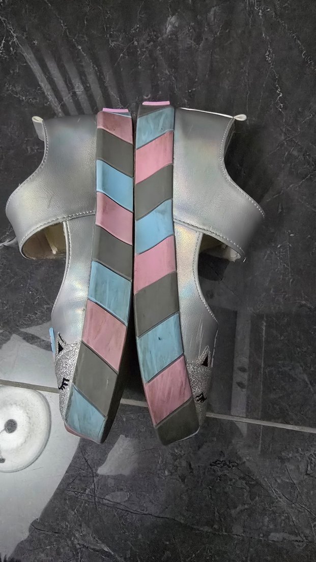 Kız Çocuk Çok Renkli Bağcıklı Babet - Görsel 3