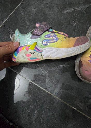 Kız Çocuk Renkli Bağcıksız Spor Ayakkabı - Görsel 3