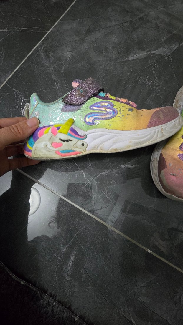 Kız Çocuk Renkli Bağcıksız Spor Ayakkabı - Görsel 3