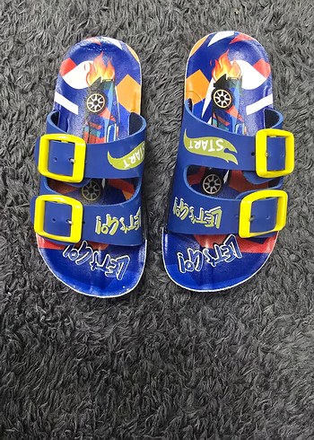 Renkli Baskılı Erkek Çocuk Terlik - Görsel 3