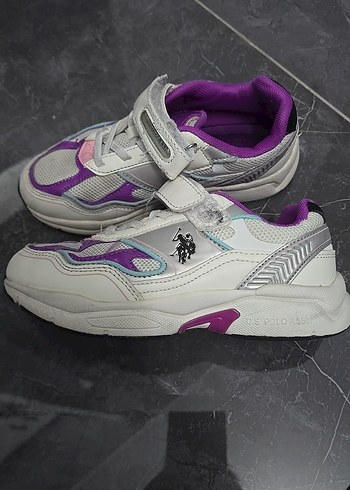 Kız Çocuk Mor Cırt Cırtlı Sneaker 32 numara - Görsel 2