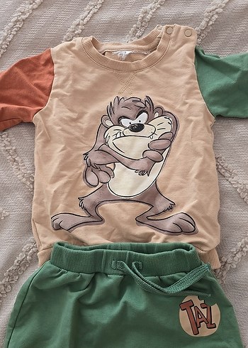 Bebek Erkek Pamuklu Uzun Kollu Street Wear Takım - Görsel 3