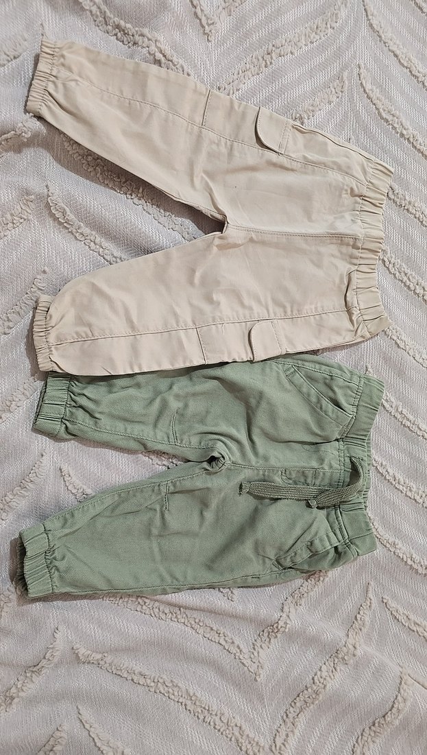 Bej Erkek Çocuk Rahat Kesim Pamuk Pantolon - Görsel 2